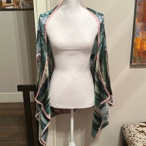 Ted Baker silk scarf cape. Perfect condition